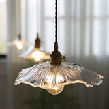 Vintage Flower Glass Pendant Ceiling Light