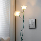 Elegant Flower Floor Lamp Decorative LED Standing Light for Living Room Bedroom