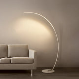 Modern Curved LED Arc Floor Lamp Minimalist Ambient Standing Light
