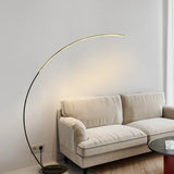 Modern Curved LED Arc Floor Lamp Minimalist Ambient Standing Light