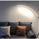 Modern Curved LED Arc Floor Lamp Minimalist Ambient Standing Light