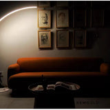 Modern Curved LED Arc Floor Lamp Minimalist Ambient Standing Light