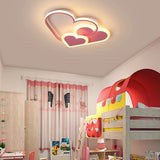 Kids Heart Shape LED Ceiling Light for Bedroom Decor