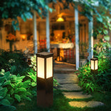 Modern LED Outdoor Bollard Pathway Light Waterproof Garden Landscape Lamp