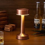 Rechargeable Cordless Metal LED Table Lamp for Elegant Ambient Lighting