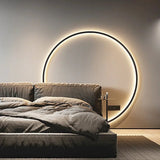 Modern LED Ring Wall Lamp Minimalist Ambient Halo Light