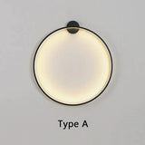 Modern LED Ring Wall Lamp Minimalist Ambient Halo Light