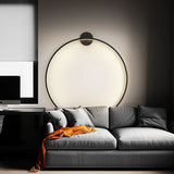 Modern LED Ring Wall Lamp Minimalist Ambient Halo Light