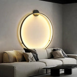 Modern LED Ring Wall Lamp Minimalist Ambient Halo Light
