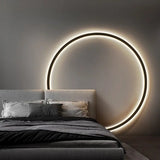 Modern LED Ring Wall Lamp Minimalist Ambient Halo Light