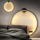 Modern LED Ring Wall Lamp Minimalist Ambient Halo Light
