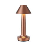 Rechargeable Cordless Metal LED Table Lamp for Elegant Ambient Lighting