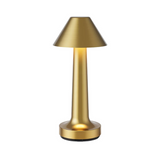 Rechargeable Cordless Metal LED Table Lamp for Elegant Ambient Lighting