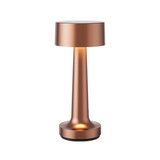 Rechargeable Cordless Metal LED Table Lamp for Elegant Ambient Lighting