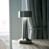 Rechargeable Cordless Metal LED Table Lamp for Elegant Ambient Lighting