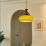 Amber Glass Retro Pendant Ceiling Light