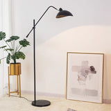 Modern Adjustable Arc Floor Lamp Metal LED Reading Light