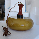 Amber Glass Retro Pendant Ceiling Light