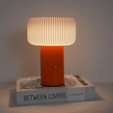 Modern Pleated LED Table Lamp for Cozy Ambient Lighting