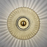 Vintage Glass Sunburst Wall Light