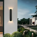 Modern Outdoor LED Wall Light Waterproof Vertical Facade Lamp