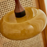 Amber Glass Retro Pendant Ceiling Light