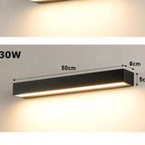 Waterproof LED Outdoor Wall Light Modern Linear Facade Lamp