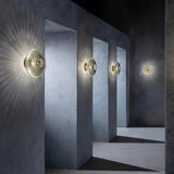 Vintage Glass Sunburst Wall Light