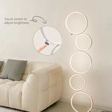 Modern LED Ring Floor Lamp Contemporary Decorative Standing Light