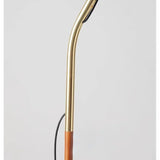 Modern Wooden Arc Floor Lamp Pendant Style LED Standing Light