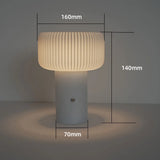 Modern Pleated LED Table Lamp for Cozy Ambient Lighting
