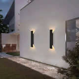 Modern Outdoor LED Wall Light Waterproof Vertical Facade Lamp