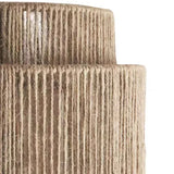 Natural Woven Rattan Wall Lamp Boho Style Ambient Wall Light