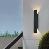 Modern Outdoor LED Wall Light Waterproof Vertical Facade Lamp