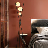 Modern Tripod Floor Lamp Artistic LED Globe Standing Light