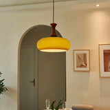 Amber Glass Retro Pendant Ceiling Light