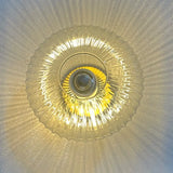 Vintage Glass Sunburst Wall Light