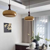 Amber Glass Retro Pendant Ceiling Light
