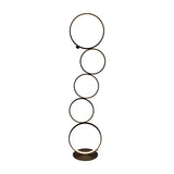 Modern LED Ring Floor Lamp Contemporary Decorative Standing Light