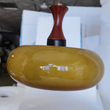 Amber Glass Retro Pendant Ceiling Light