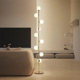 Modern LED Globe Floor Lamp Minimalist Standing Light for Living Room