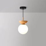 Modern Wooden Globe Ceiling Light for Warm Minimalist Interiors