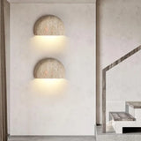 Travertine Stone Wall Sconce Modern Minimalist Ambient Wall Light