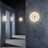 Vintage Glass Sunburst Wall Light