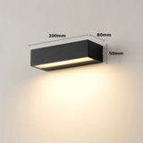 Waterproof LED Outdoor Wall Light Modern Linear Facade Lamp