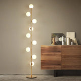 Modern LED Globe Floor Lamp Minimalist Standing Light for Living Room