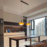 Amber Glass Retro Pendant Ceiling Light