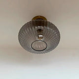 Vintage Glass Sunburst Wall Light