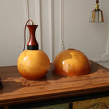 Amber Glass Retro Pendant Ceiling Light