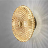 Vintage Glass Sunburst Wall Light